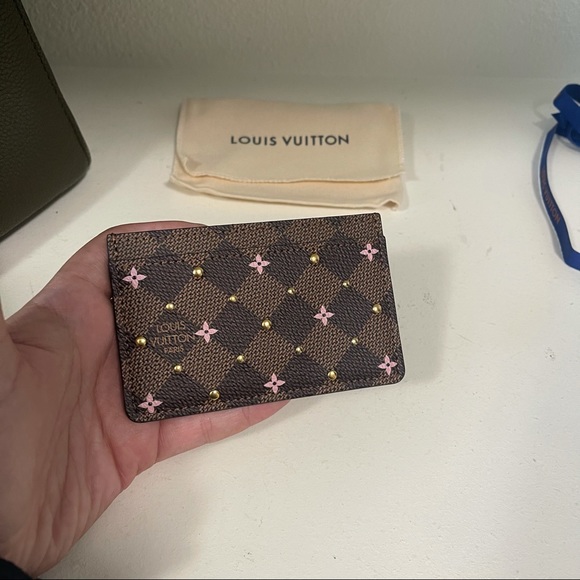 Louis Vuitton Ebene Card Holder Studs - Picture 10 of 12